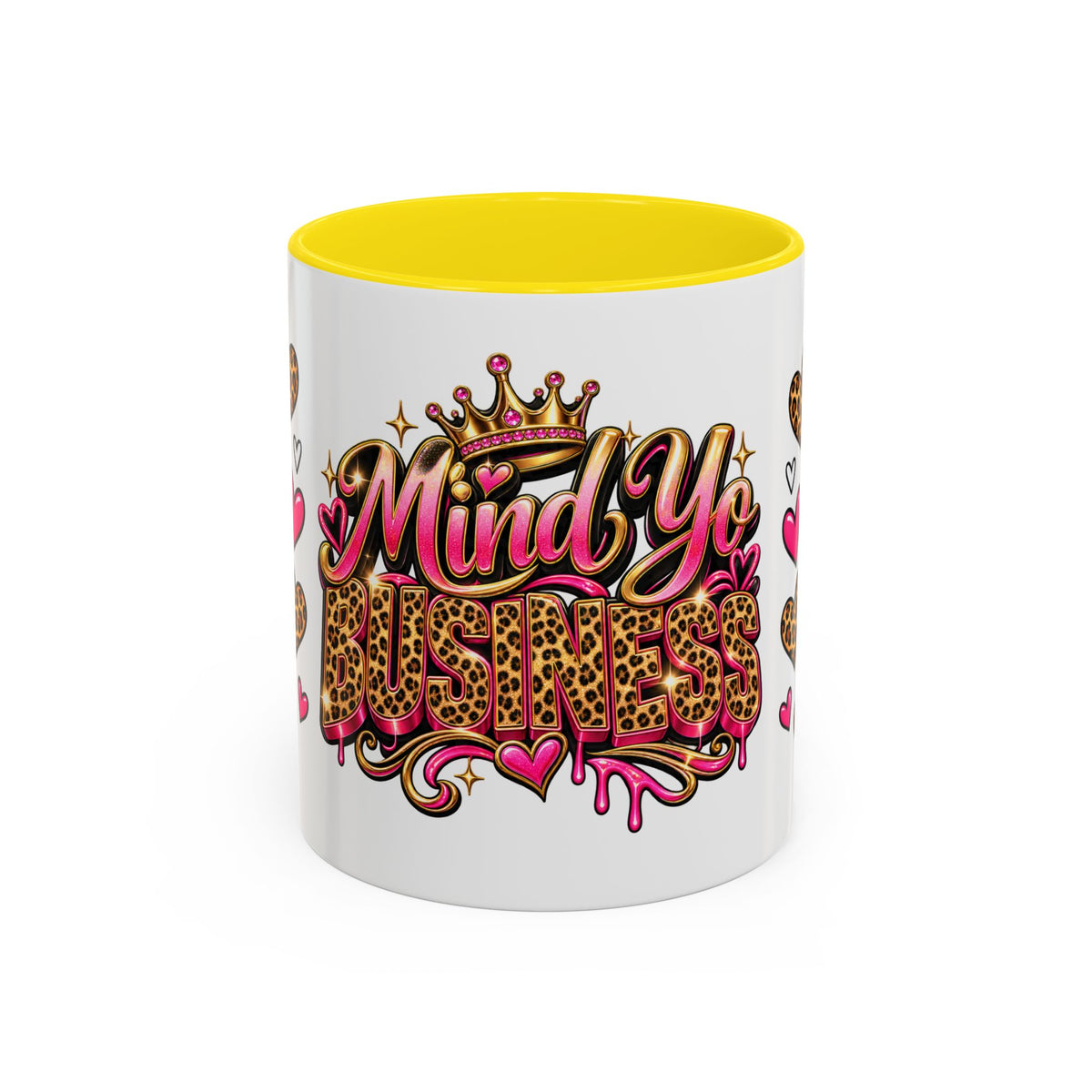 Mindy Yo Business Leopard Print Queen Coffee Mug
