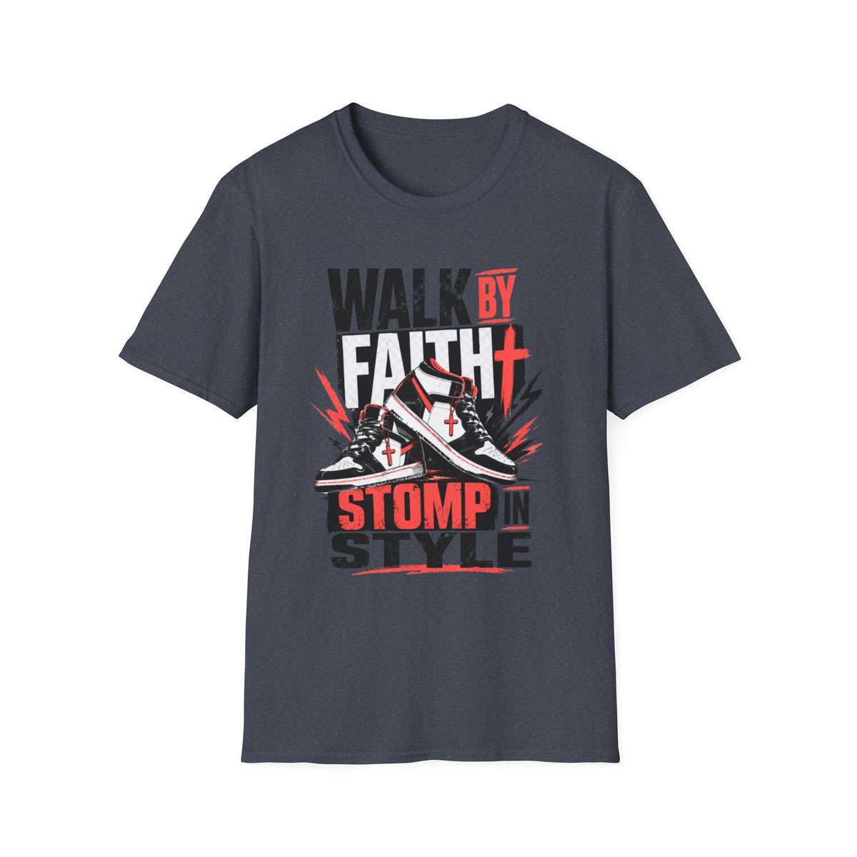 Walk By Faith Graphic T-Shirt | Christian Faith Tee
