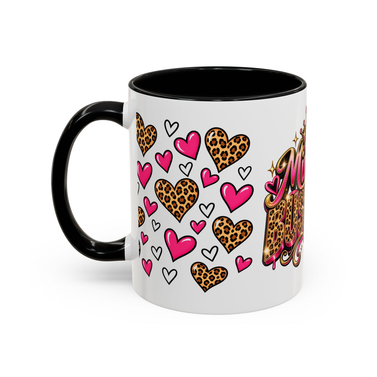Mindy Yo Business Leopard Print Queen Coffee Mug