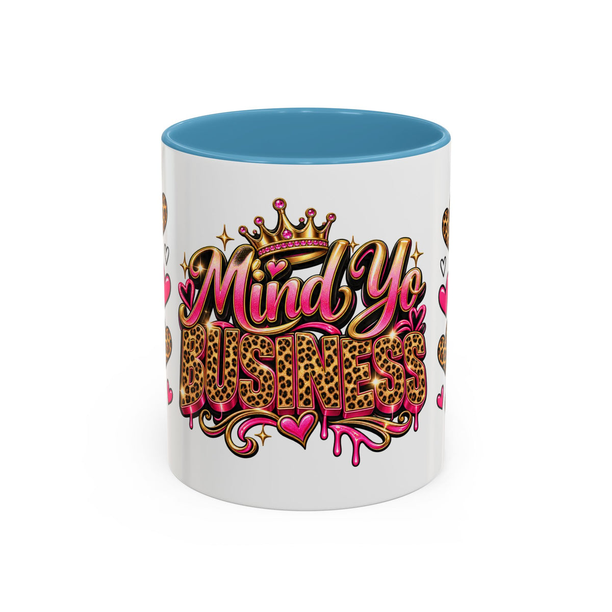 Mindy Yo Business Leopard Print Queen Coffee Mug