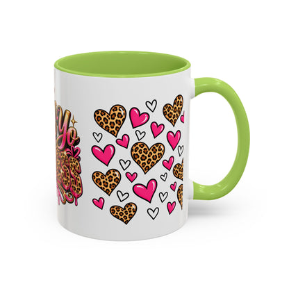 Mindy Yo Business Leopard Print Queen Coffee Mug