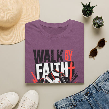 Walk By Faith Graphic T-Shirt | Christian Faith Tee