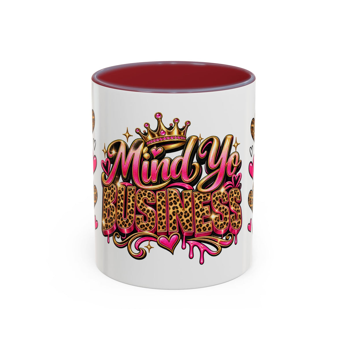 Mindy Yo Business Leopard Print Queen Coffee Mug