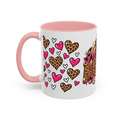Mindy Yo Business Leopard Print Queen Coffee Mug
