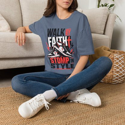 Walk By Faith Graphic T-Shirt | Christian Faith Tee