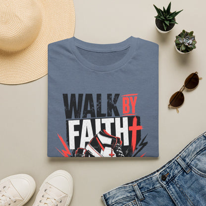 Walk By Faith Graphic T-Shirt | Christian Faith Tee