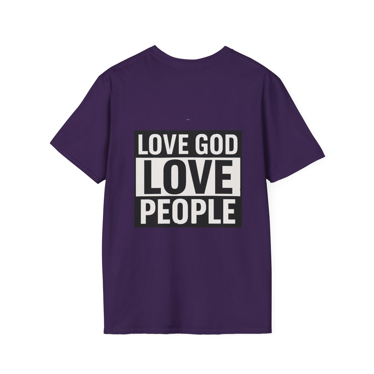 Faith-Inspired Unisex Softstyle T-Shirt | Love God Love People | Church Events, Gift for Believers, Spiritual Wear, Christian Apparel