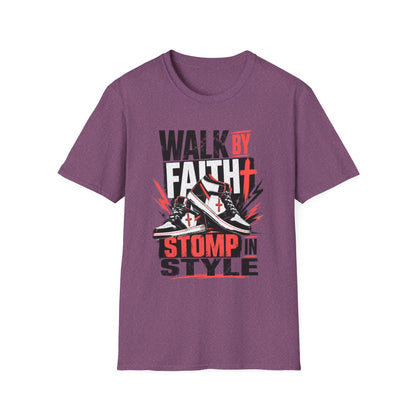 Walk By Faith Graphic T-Shirt | Christian Faith Tee