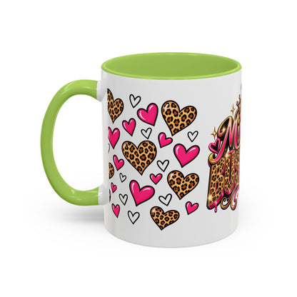 Mindy Yo Business Leopard Print Queen Coffee Mug
