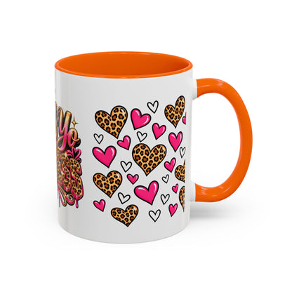 Mindy Yo Business Leopard Print Queen Coffee Mug