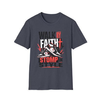 Walk By Faith Graphic T-Shirt | Christian Faith Tee