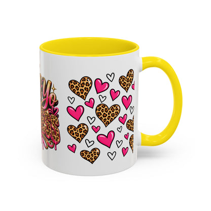 Mindy Yo Business Leopard Print Queen Coffee Mug