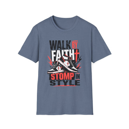 Walk By Faith Graphic T-Shirt | Christian Faith Tee