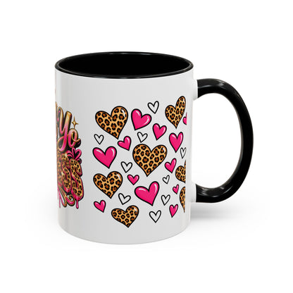 Mindy Yo Business Leopard Print Queen Coffee Mug