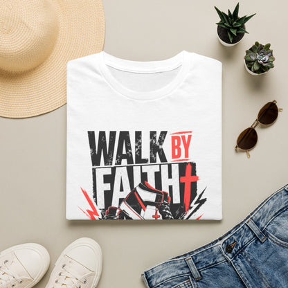 Walk By Faith Graphic T-Shirt | Christian Faith Tee