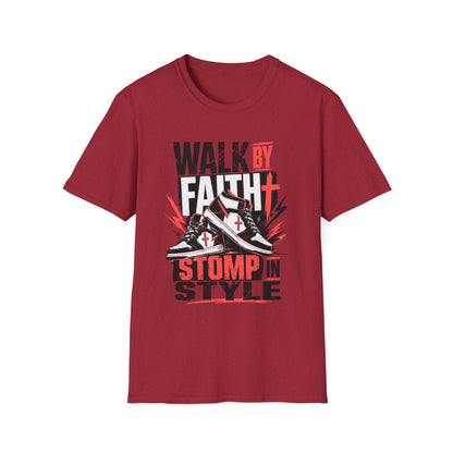 Walk By Faith Graphic T-Shirt | Christian Faith Tee