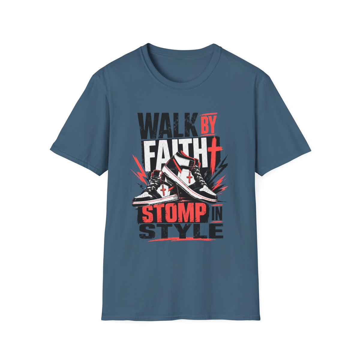 Walk By Faith Graphic T-Shirt | Christian Faith Tee