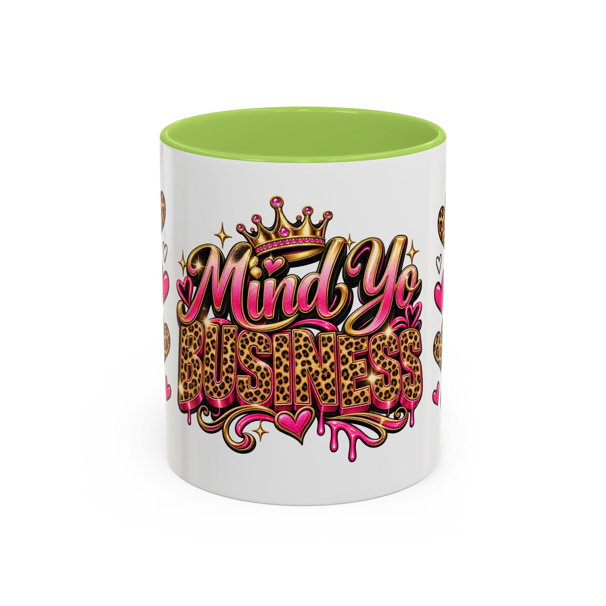 Mindy Yo Business Leopard Print Queen Coffee Mug
