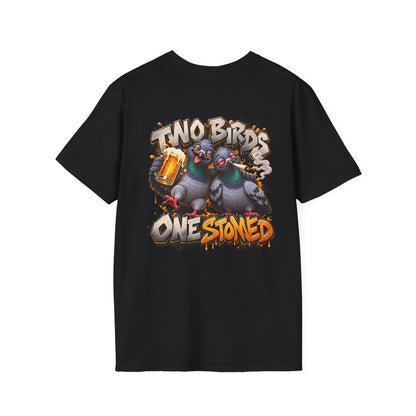 Two Birds One Stoned Graphic T-Shirt