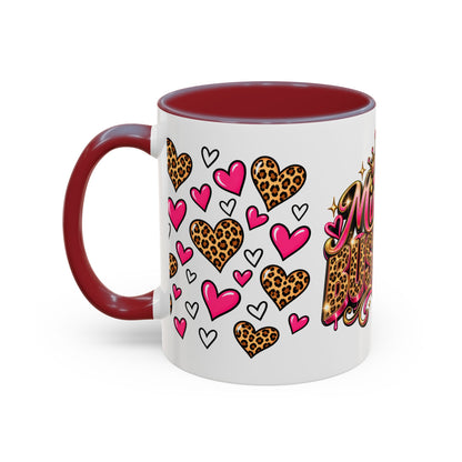 Mindy Yo Business Leopard Print Queen Coffee Mug