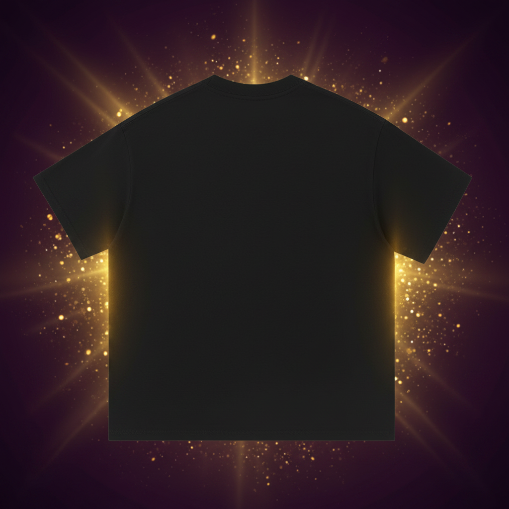 Back of Melanin Growing black t-shirt with graffiti brick wall design and afro puff girl graphic