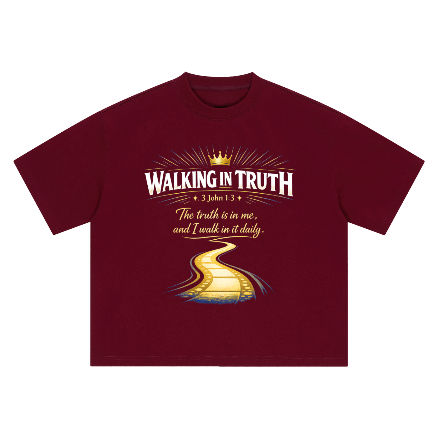 Walking in Truth – 3 John 1:3 Christian Faith T-Shirt